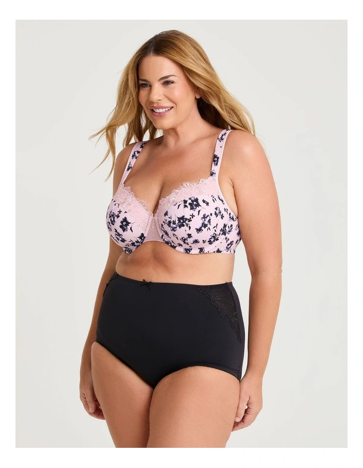 Micro Lace Detail Briefs 2 Pack in Natural Floral image 7