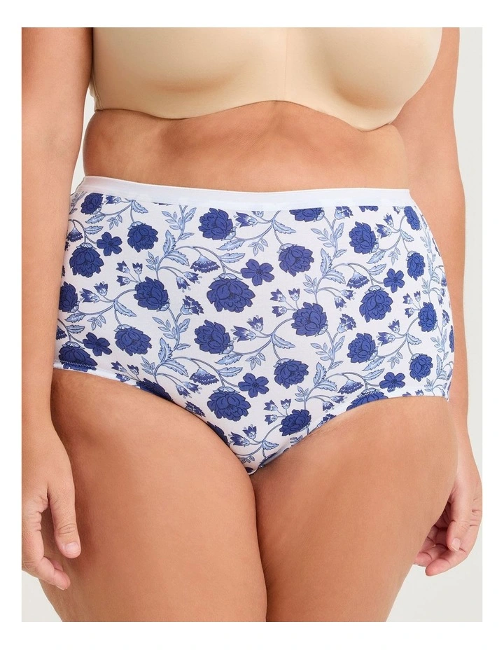 Bamboo Paisley Briefs 3 Pack in Multi image 2