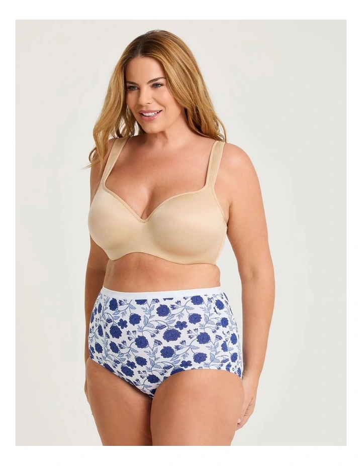 Bamboo Paisley Briefs 3 Pack in Multi image 4