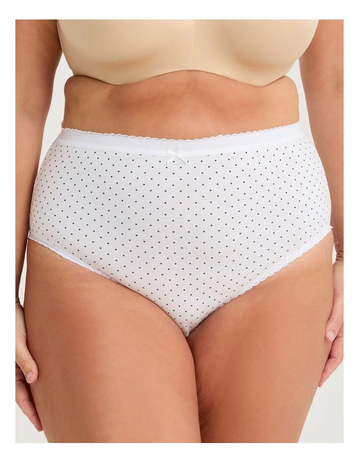 Cotton Everyday Briefs 5 Pack in Multi image 2