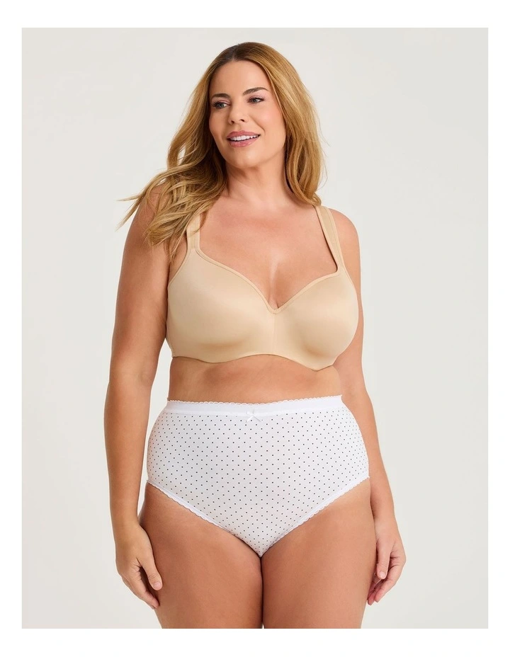 Cotton Everyday Briefs 5 Pack in Multi image 4