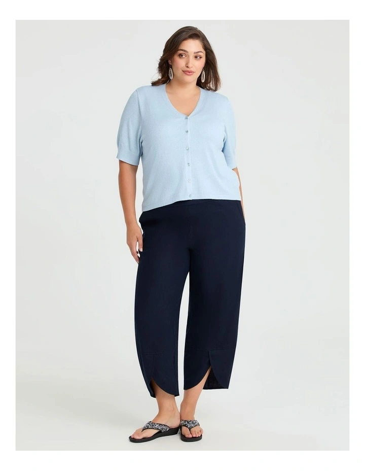 Amy Sparkle Natural Cardigan Dusty Blue image 3