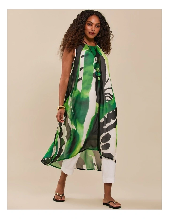 Chiffon Summer Spritz Dress in Multi image 5