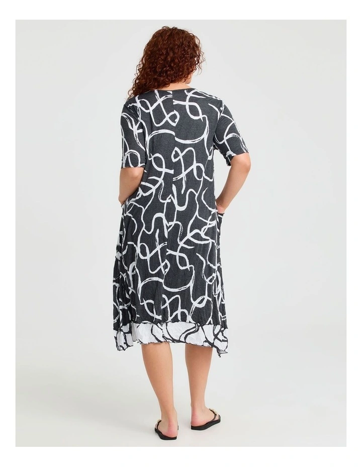 Bamboo Monochrome Dress Print image 2