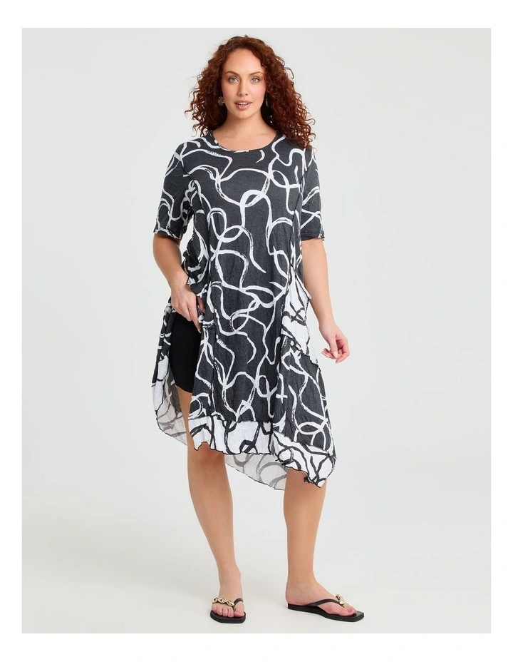 Bamboo Monochrome Dress Print image 4