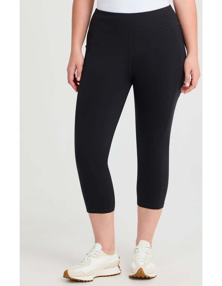 Cloud Touch Seam Detail Legging in Black image 1