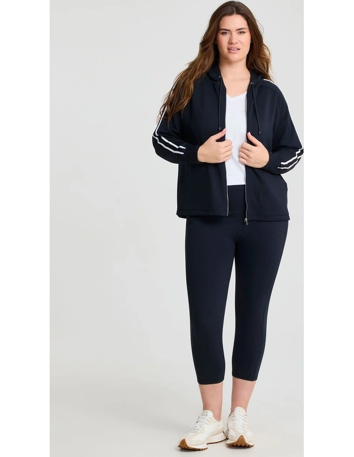 Cloud Touch Seam Detail Legging in Black image 3