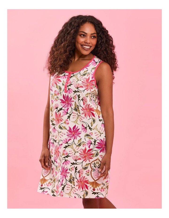 Australian Cotton Glow Nightie in Multi image 4