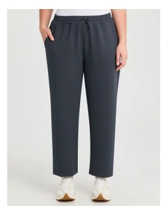 Luxe Touch Wide Leg Trackpant in Frosted Slate