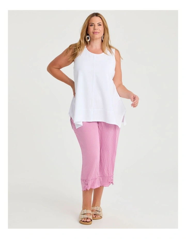 Alicia Crop Pant in Sea Pink image 3