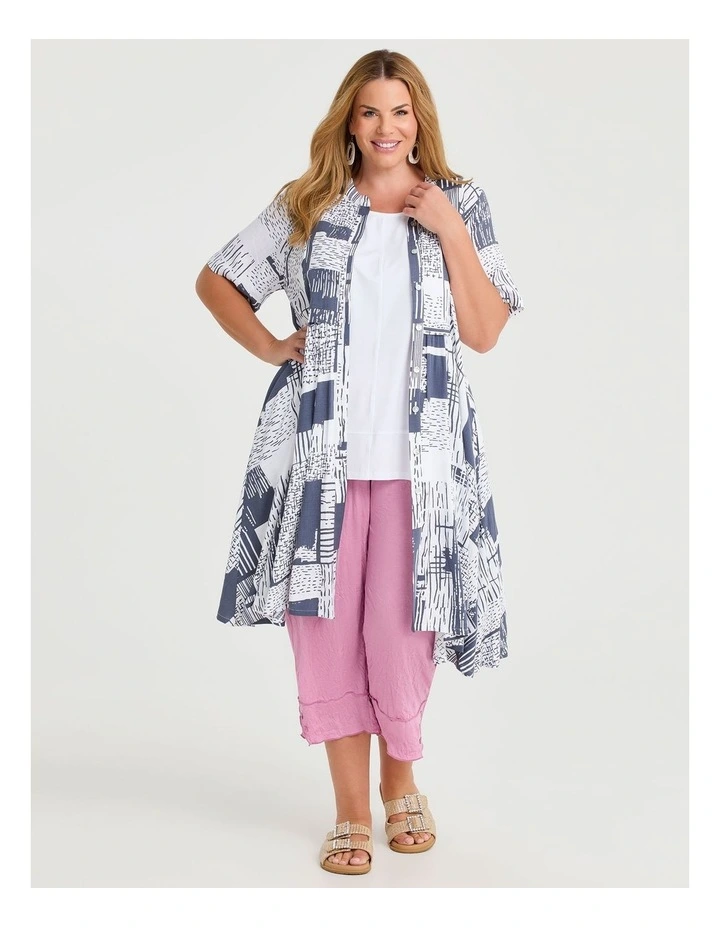 Alicia Crop Pant in Sea Pink image 4