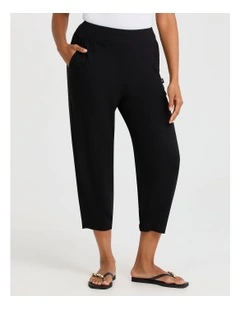 Natural Cleo Crop Pant in Black