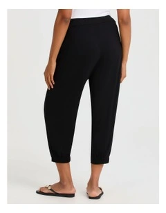 Natural Cleo Crop Pant in Black