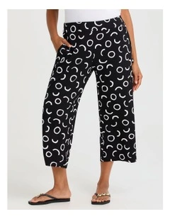 Natural Summer Haze Crop Pant in Multi