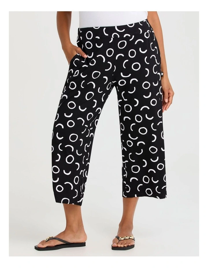 Natural Summer Haze Crop Pant in Multi image 1