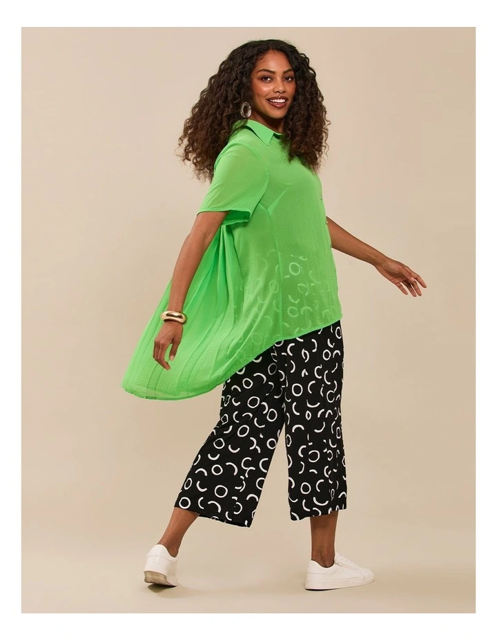 Natural Summer Haze Crop Pant in Multi image 5