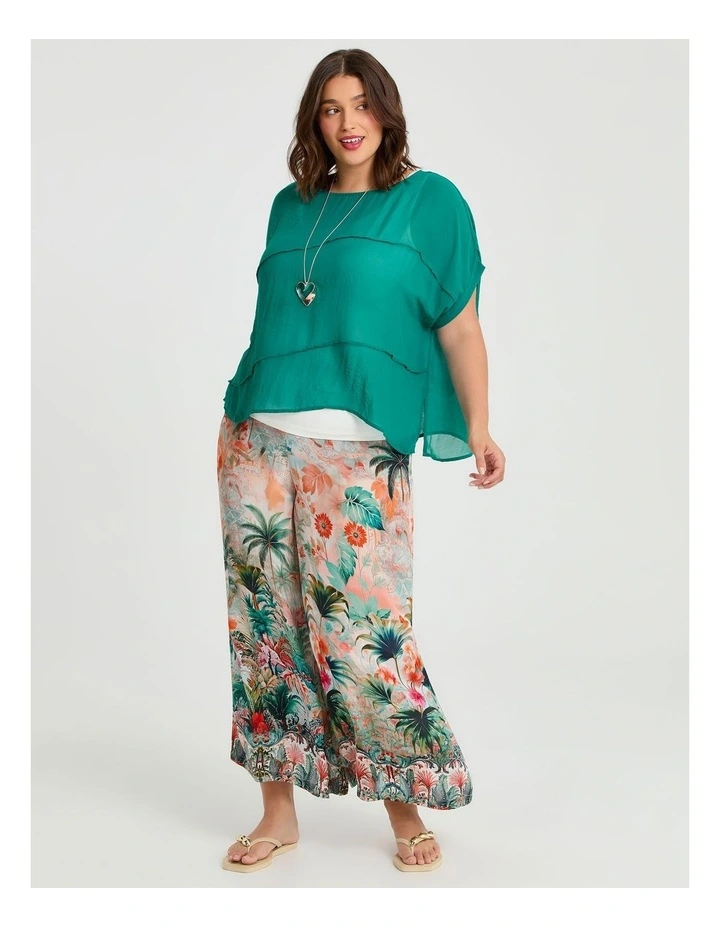 Natural Sicilian Sunset Pant in Print image 3