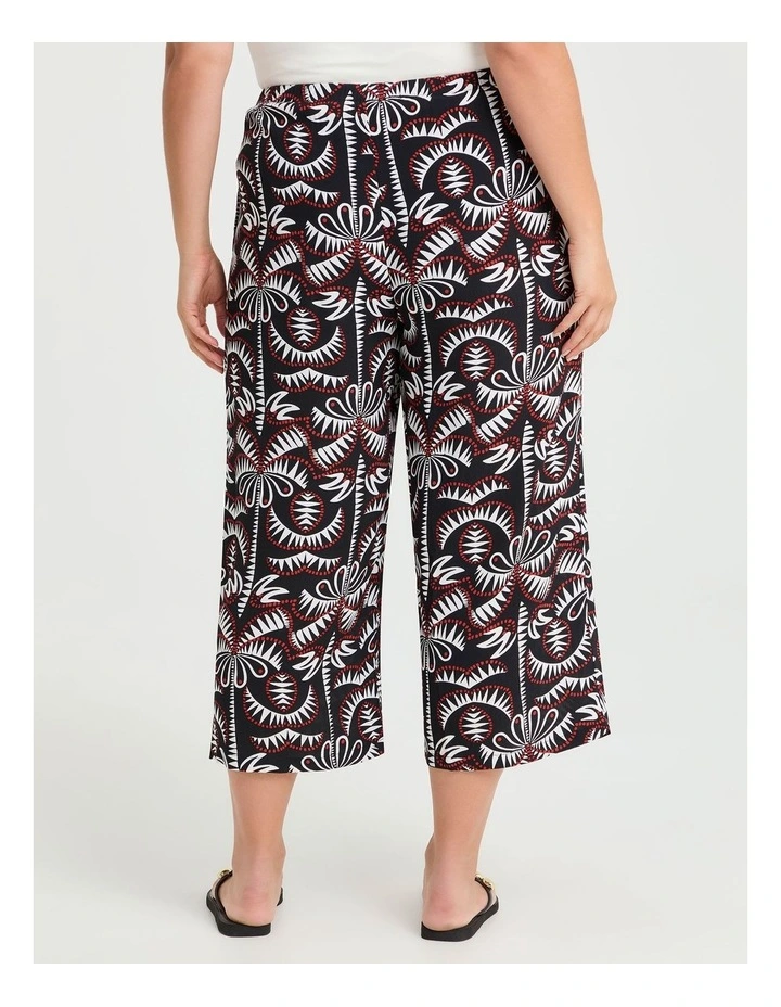 Natural Lola Crop Pant in Print image 2