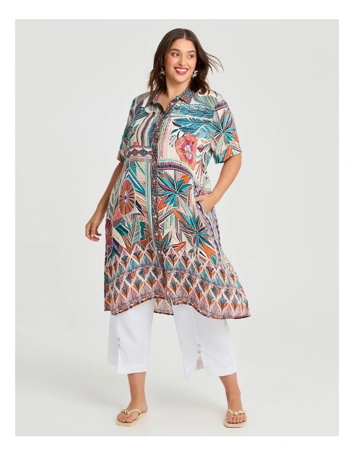 Natural Calabria Shirt in Multi image 1