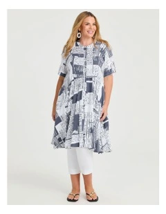 Natural Ella Abstract Shirt Print