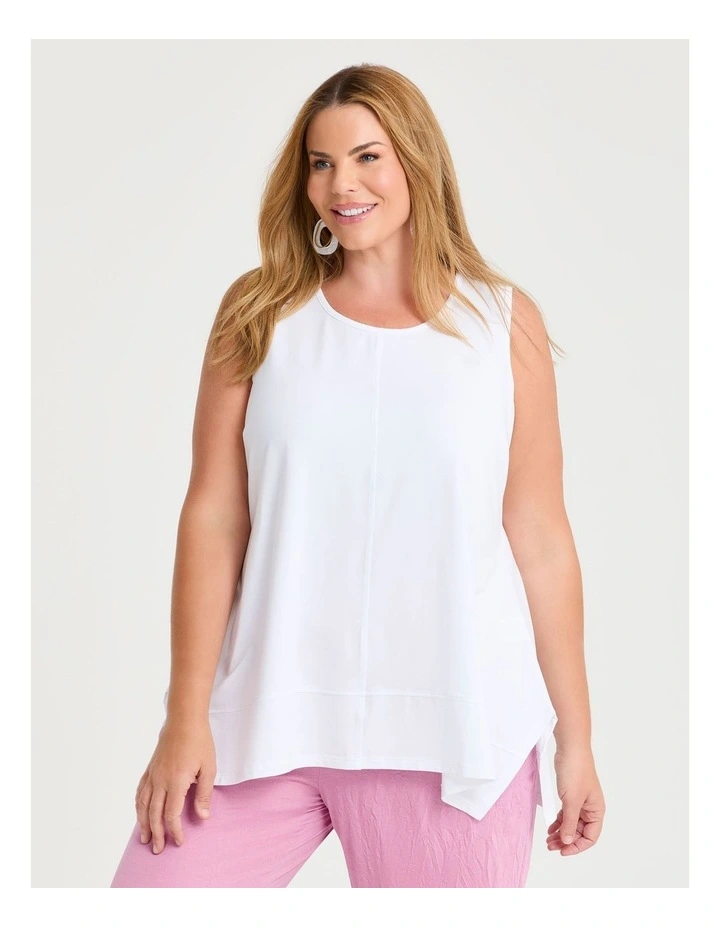 Pima Cotton Elevate Tank White image 1