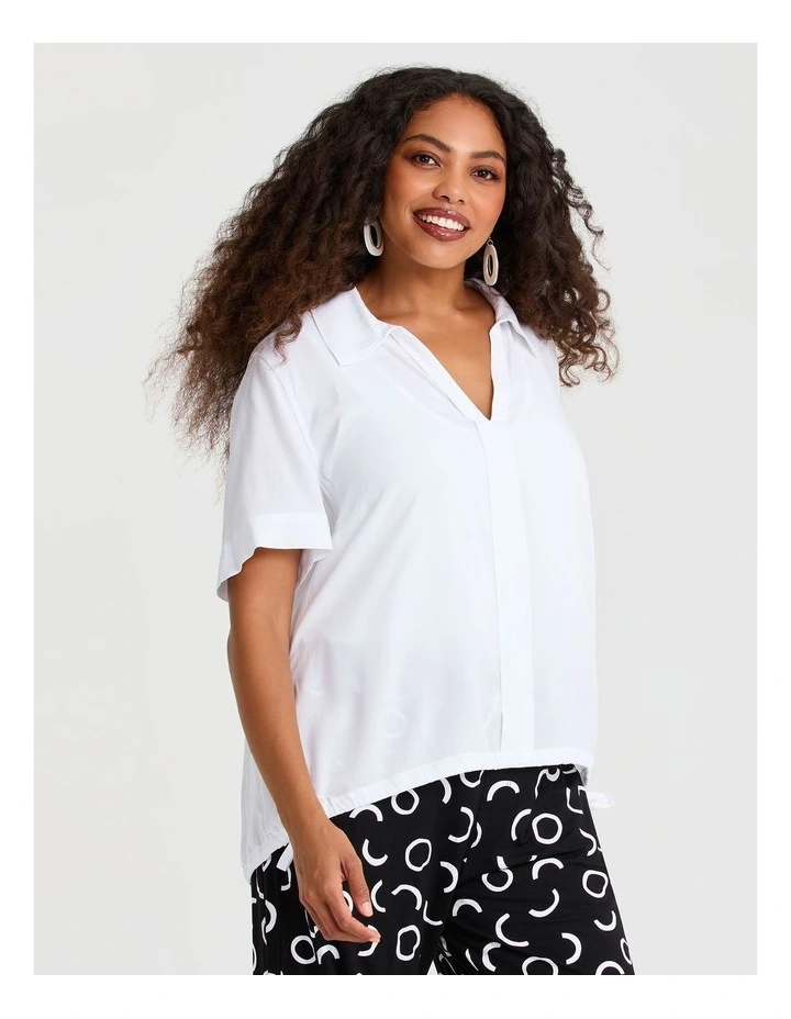 Bamboo Neve Top in White image 1