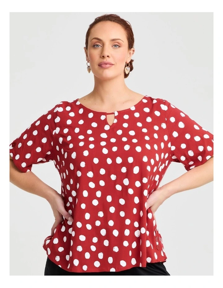 Natural Sicilian Spot Top in Multi image 3