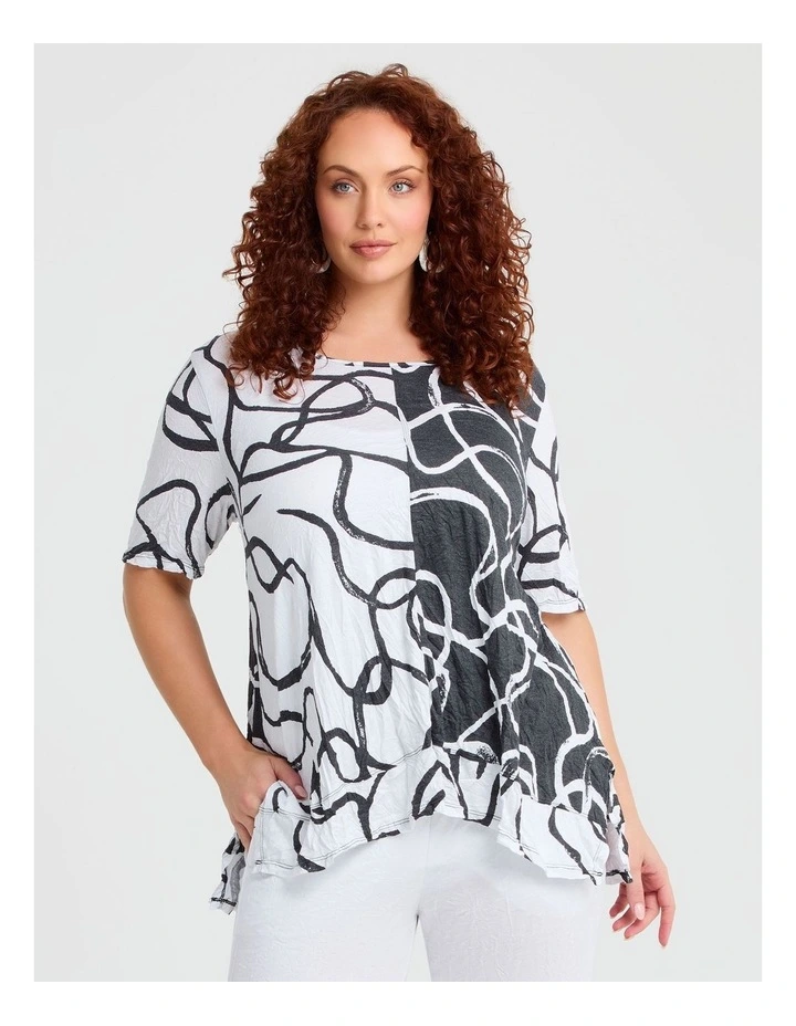 Bamboo Monochrome Top Print image 1