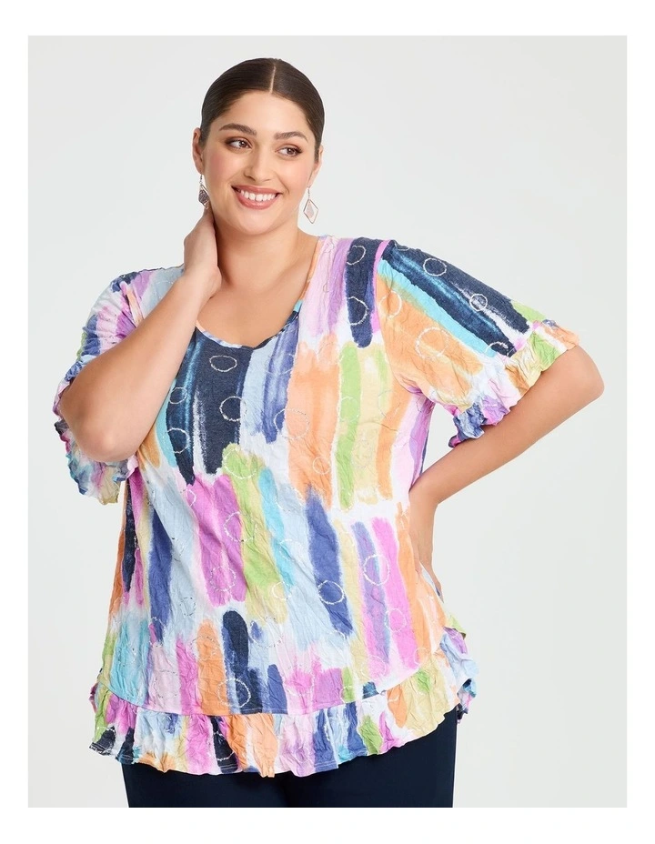 Salsa Bamboo & Foil Crush Top Print image 1