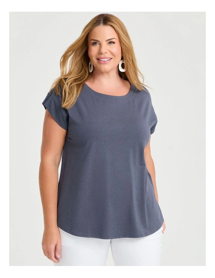 Pima Cotton Elevate Top Horizon Grey image 1