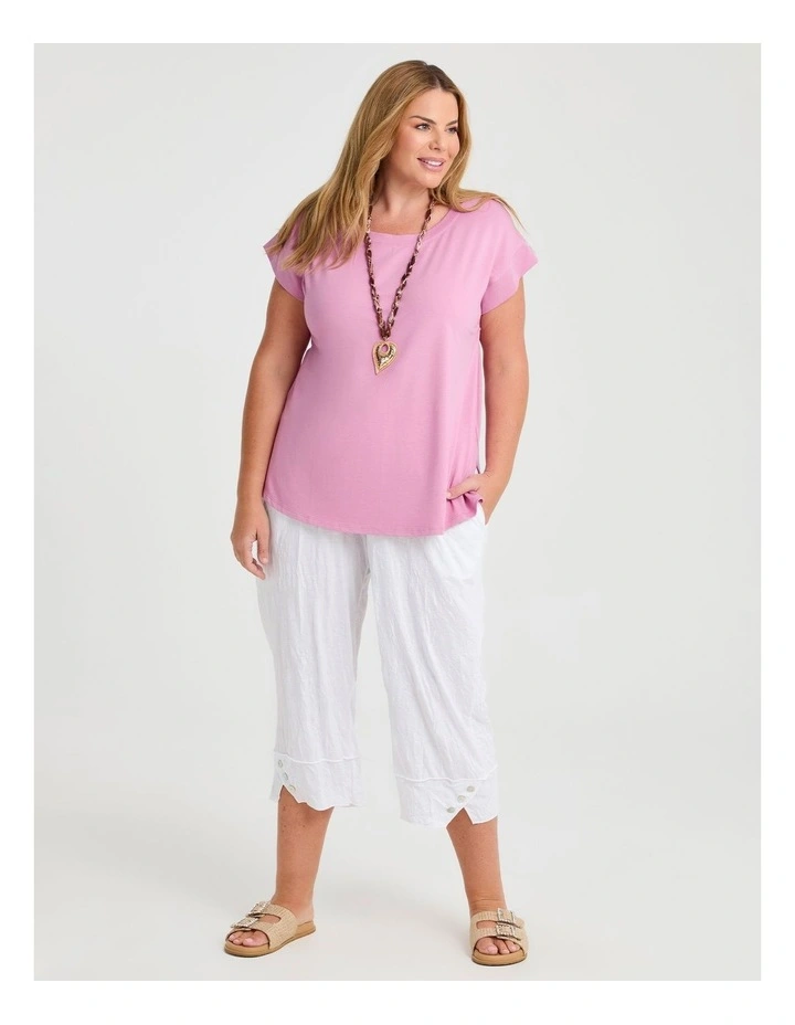Pima Cotton Elevate Top Sea Pink image 3