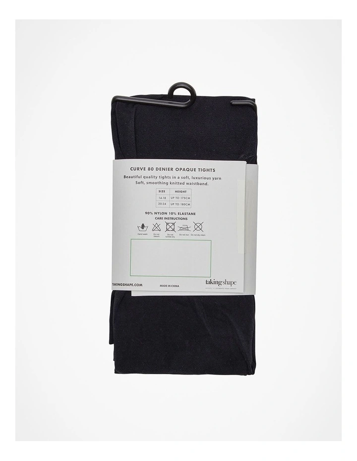 Opaque Tights 80 Denier in Black image 3