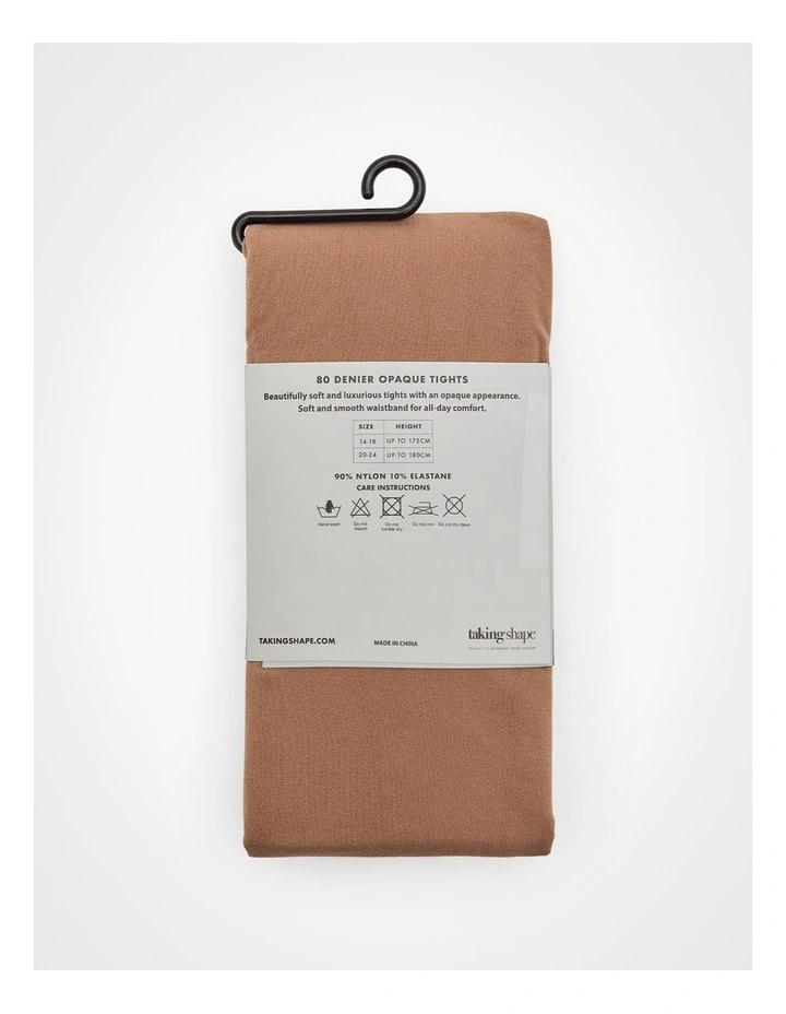 Opaque Tights 80 Denier in Nude image 3