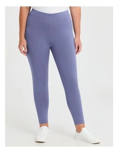 Bamboo Breezy 7/8 Legging in Chambray Blue