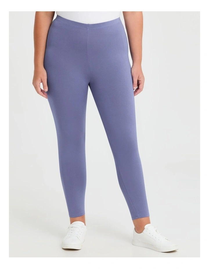 Bamboo Breezy 7/8 Legging in Chambray Blue image 1