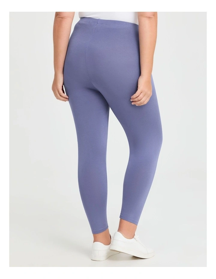 Bamboo Breezy 7/8 Legging in Chambray Blue image 2