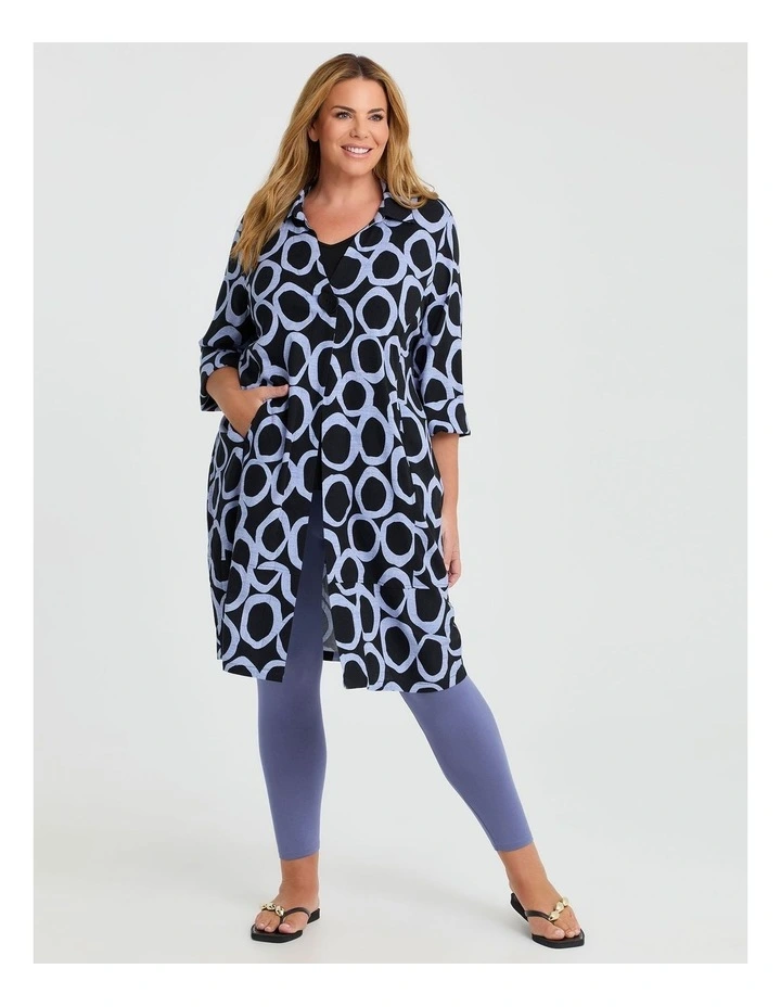 Bamboo Breezy 7/8 Legging in Chambray Blue image 3