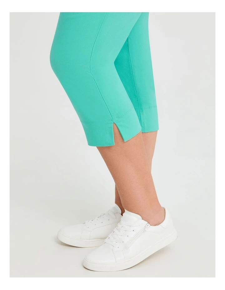 Expose Split Hem Crop Pant in Mint image 3