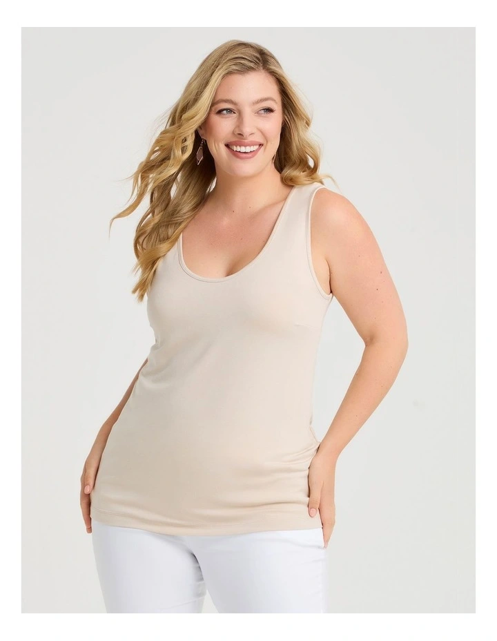 Bamboo Base Cami Light Beige image 1
