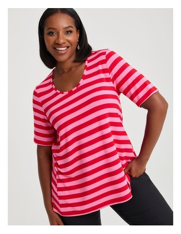 RED/PINK STRIPE colour