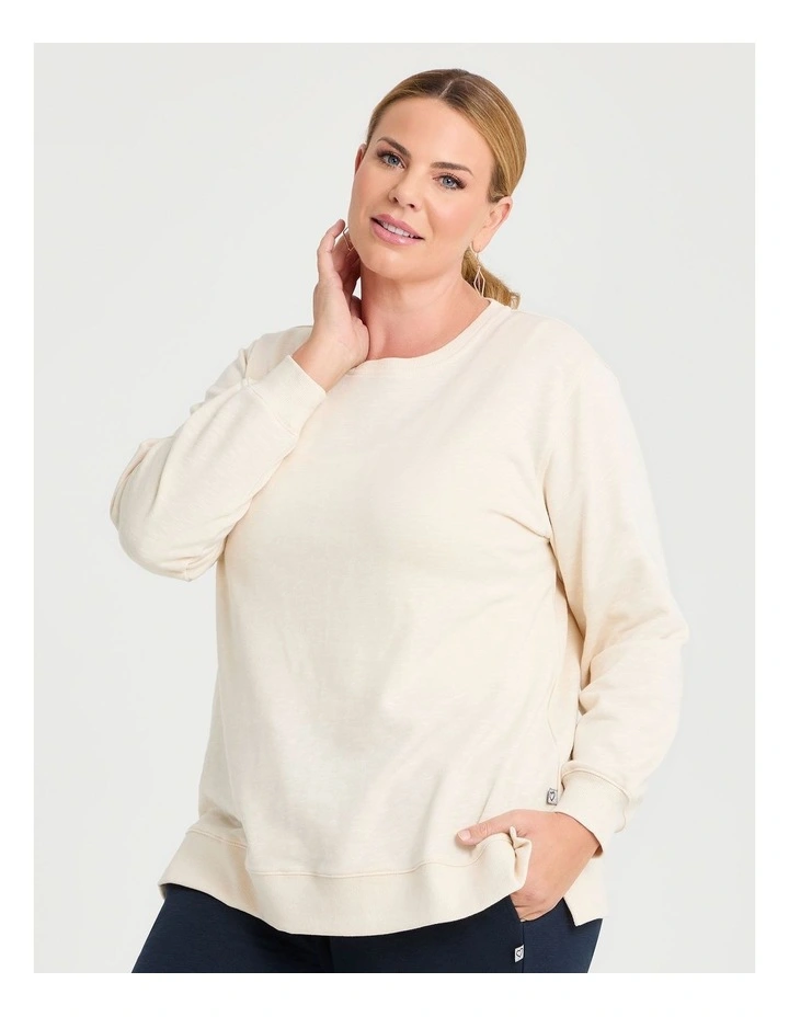 Boyfriend Tunic Sweat Ecru image 1