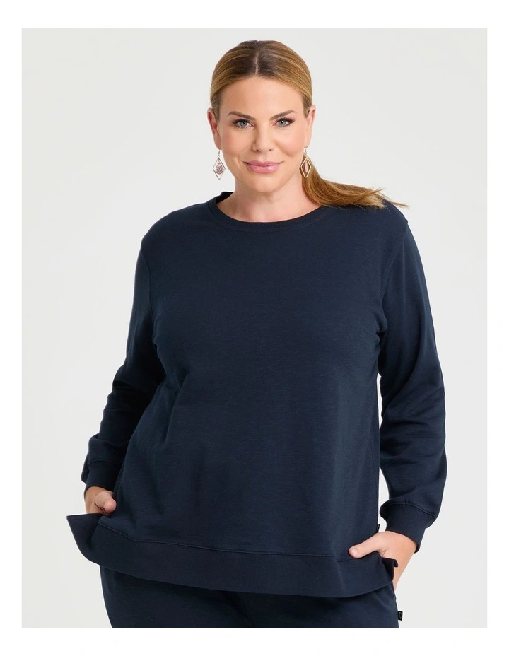 Boyfriend Tunic Sweat True Navy image 1