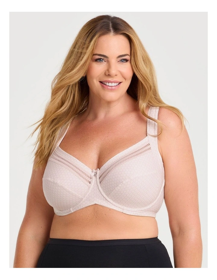 Underwire Cotton Everyday Bra in Nude Print image 1
