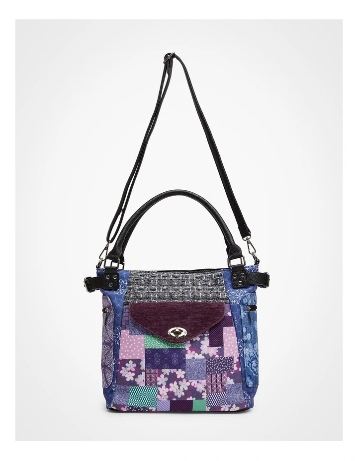 Floral Patchwork Bag in Multi image 3