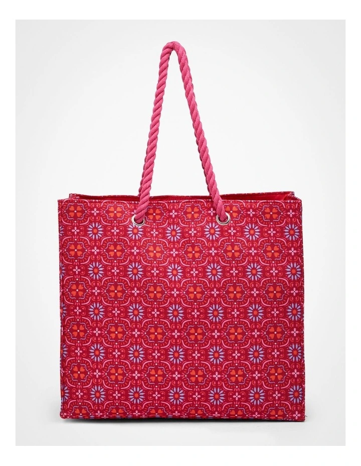 Flower Crown Tote Bag in Multi image 2