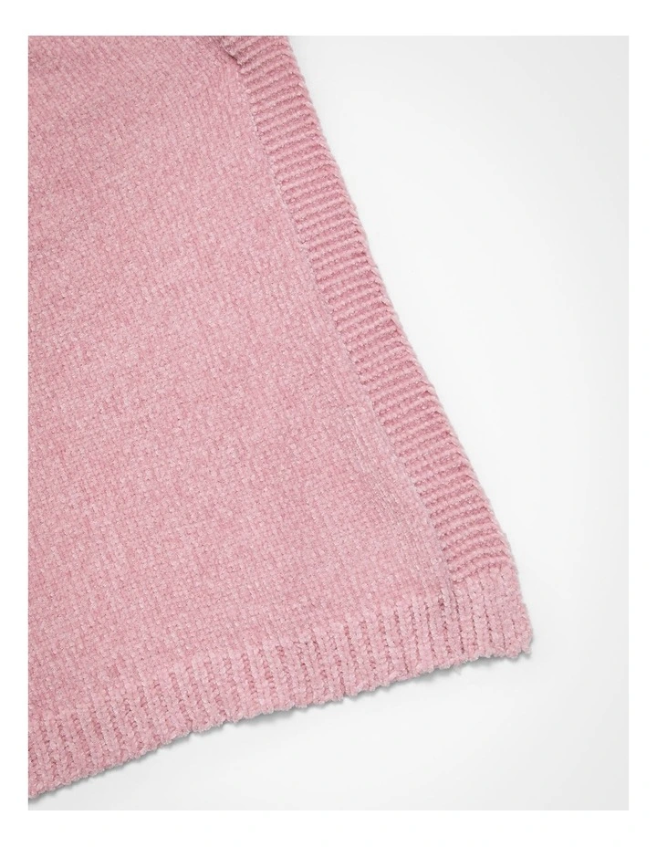 Chenille Cape in Blush image 5