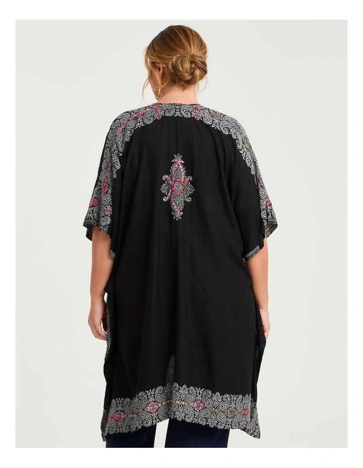 Bohemian Embroidered Cape Multi image 2