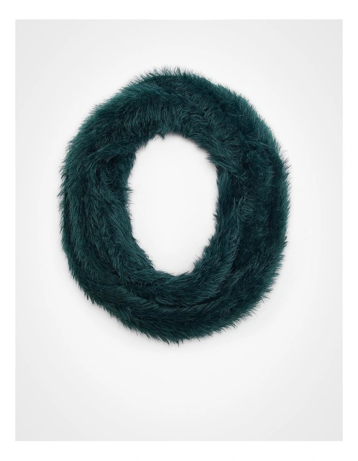 Fuzzy Snood in Green image 1
