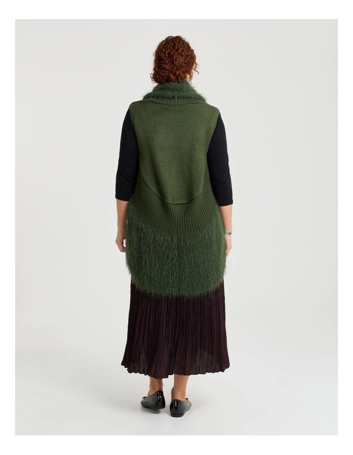 Fuzzy Vest Green image 2