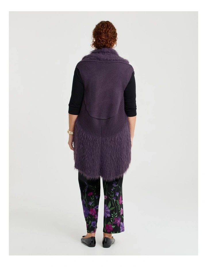 Fuzzy Vest Purple image 2